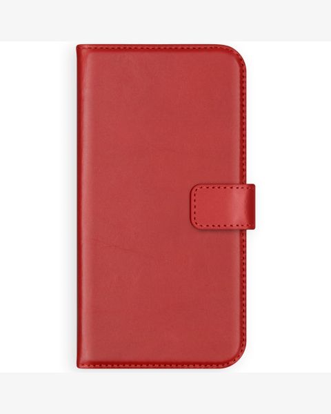 Selencia Echt Lederen Bookcase Samsung Galaxy A42 - Rood / Rot / Red