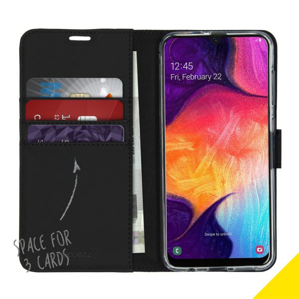 Accezz Wallet Softcase Bookcase Samsung Galaxy A50 / A30s - Zwart / Schwarz / Black