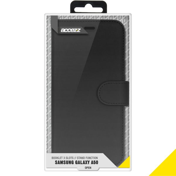 Accezz Wallet Softcase Bookcase Samsung Galaxy A50 / A30s - Zwart / Schwarz / Black