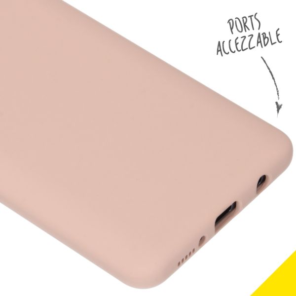 Accezz Liquid Silicone Backcover Samsung Galaxy A51 - Roze / Rosa / Pink