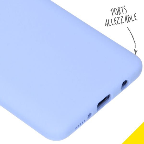 Accezz Liquid Silicone Backcover Samsung Galaxy A51 - Paars / Violett  / Purple
