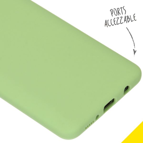 Liquid Silicone Backcover Samsung Galaxy A51 - Groen - Groen / Green