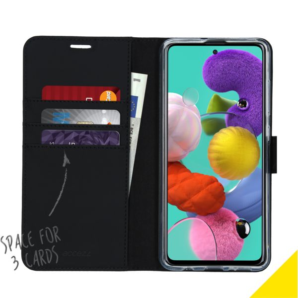 Accezz Wallet Softcase Bookcase Samsung Galaxy A51 - Zwart / Schwarz / Black