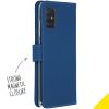 Accezz Wallet Softcase Bookcase Samsung Galaxy A51 - Donkerblauw / Dunkelblau  / Dark blue