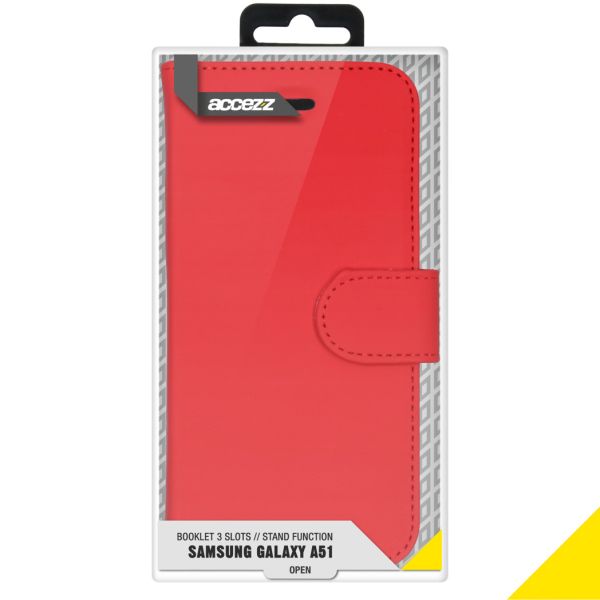 Accezz Wallet Softcase Bookcase Samsung Galaxy A51 - Rood / Rot / Red