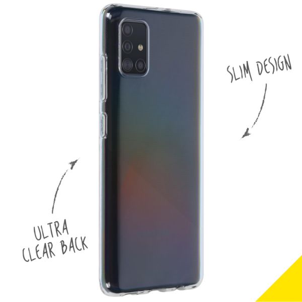 Accezz Clear Backcover Samsung Galaxy A51 - Transparant / Transparent
