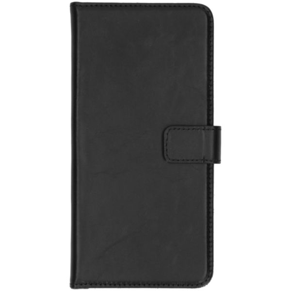 Selencia Echt Lederen Bookcase Samsung Galaxy A51 - Zwart / Schwarz / Black