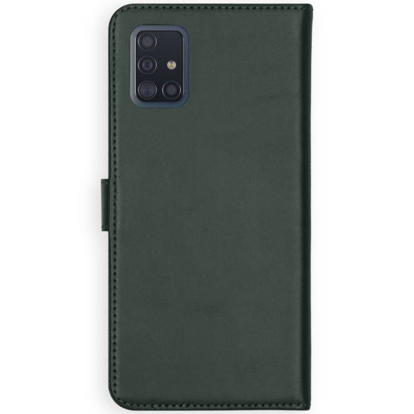 Selencia Echt Lederen Bookcase Samsung Galaxy A51 - Groen / Grün  / Green