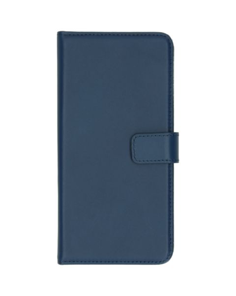 Selencia Echt Lederen Bookcase Samsung Galaxy A51 - Blauw / Blau / Blue