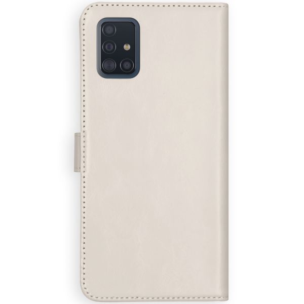 Selencia Echt Lederen Bookcase Samsung Galaxy A51 - Lichtgrijs / Hellgrau    / Light Gray