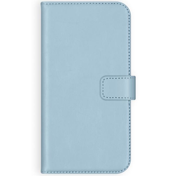 Selencia Echt Lederen Bookcase Samsung Galaxy A51 - Lichtblauw / Hellblau / Light Blue
