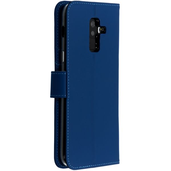 Wallet Softcase Booktype Samsung Galaxy A6 Plus (2018) - Blauw / Blue