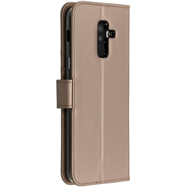 Wallet Softcase Booktype Samsung Galaxy A6 Plus (2018) - Goud / Gold