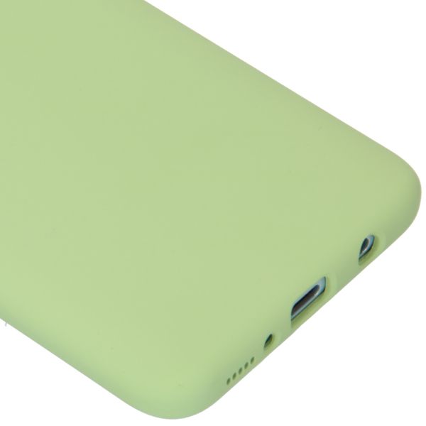Liquid Silicone Backcover Samsung Galaxy A70 - Groen - Groen / Green