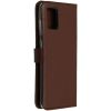 Selencia Echt Lederen Bookcase Samsung Galaxy A71 - Bruin / Braun  / Brown