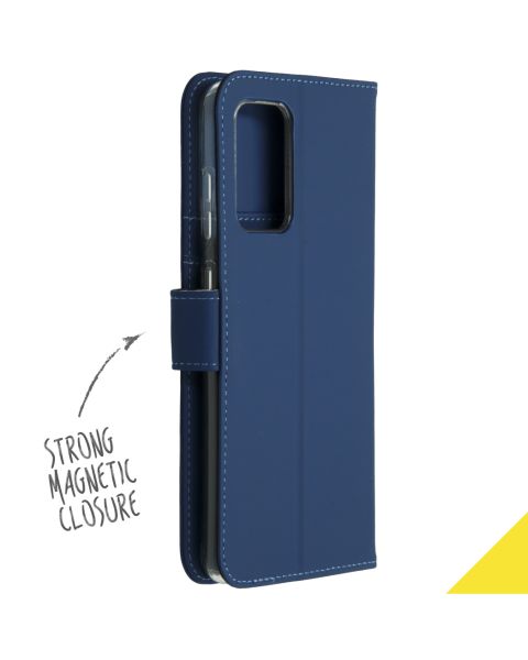 Accezz Wallet Softcase Bookcase Samsung Galaxy A72 - Donkerblauw / Dunkelblau  / Dark blue