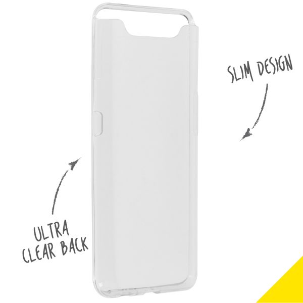 Clear Backcover Samsung Galaxy A80 - Transparant - Transparant / Transparent