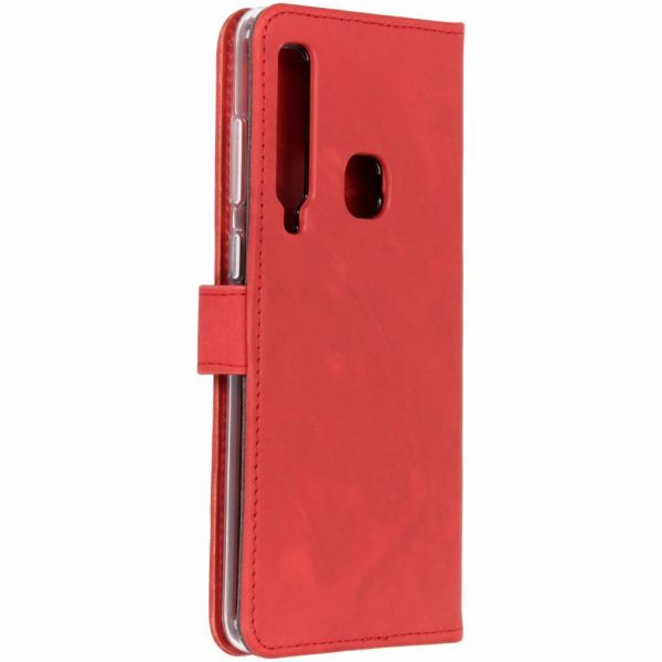 Echt Lederen Booktype Samsung Galaxy A9 (2018) - Rood / Red
