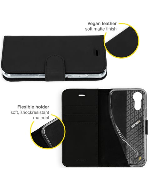 Accezz Wallet Softcase Bookcase Samsung Galaxy Xcover 5 - Zwart / Schwarz / Black