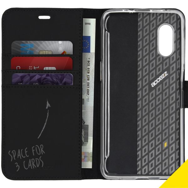 Accezz Wallet Softcase Bookcase Samsung Galaxy Xcover Pro - Zwart / Schwarz / Black