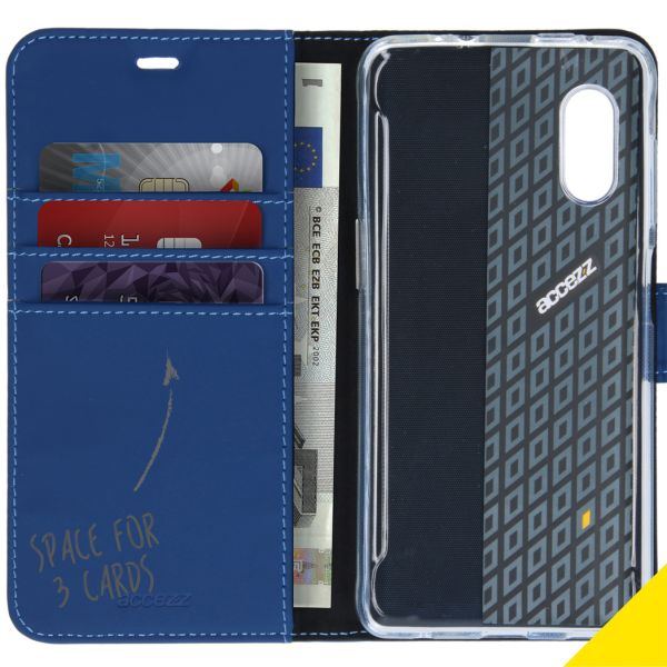 Wallet Softcase Booktype Samsung Galaxy Xcover Pro - Blauw - Blauw / Blue