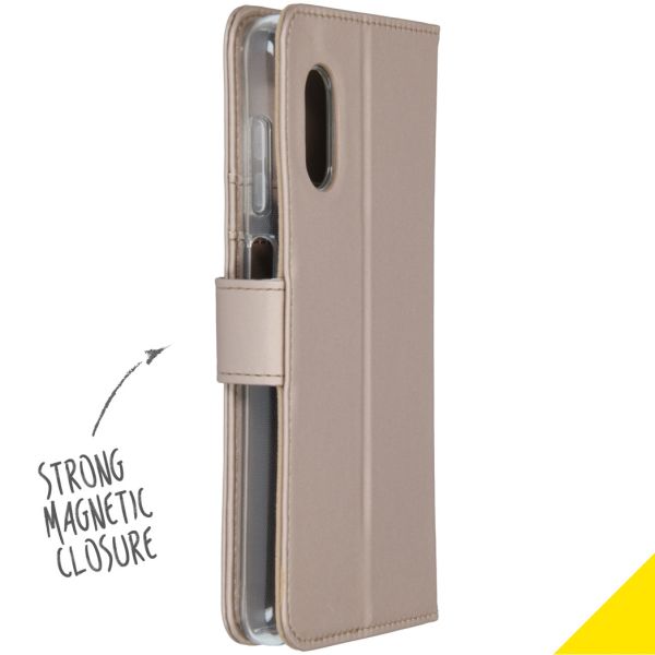 Wallet Softcase Booktype Samsung Galaxy Xcover Pro - Goud - Goud / Gold