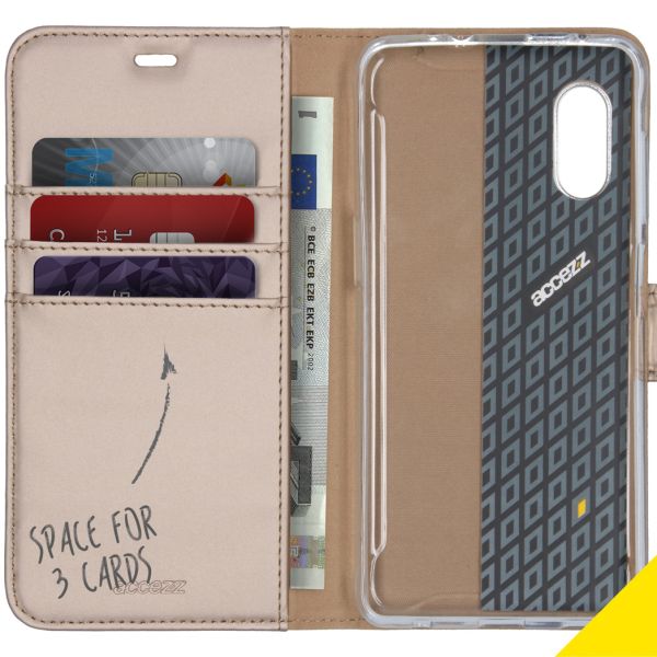 Wallet Softcase Booktype Samsung Galaxy Xcover Pro - Goud - Goud / Gold