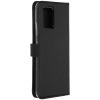Selencia Echt Lederen Bookcase Samsung Galaxy S10 Lite - Zwart / Schwarz / Black