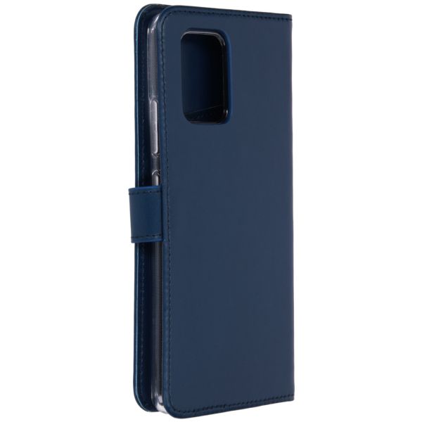 Echt Lederen Booktype Samsung Galaxy S10 Lite - Blauw - Blauw / Blue