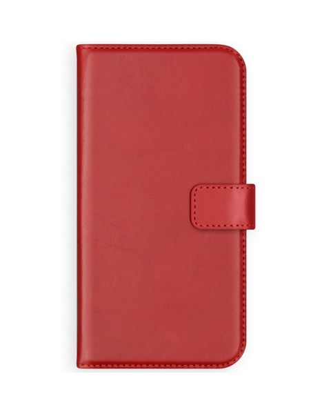 Selencia Echt Lederen Bookcase Samsung Galaxy S7 - Rood / Rot / Red