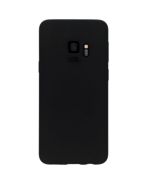 Accezz Liquid Silicone Backcover Samsung Galaxy S9 - Zwart / Schwarz / Black