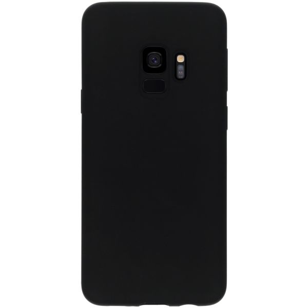 Accezz Liquid Silicone Backcover Samsung Galaxy S9 - Zwart / Schwarz / Black