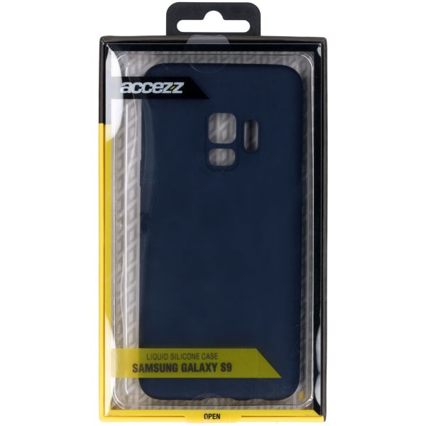 Liquid Silicone Backcover Samsung Galaxy S9 - Blauw - Blauw / Blue