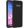 Accezz Liquid Silicone Backcover Samsung Galaxy S10e - Zwart / Schwarz / Black