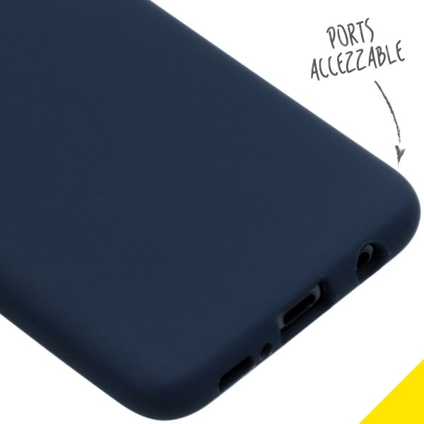 Accezz Liquid Silicone Backcover Samsung Galaxy S10e - Blauw / Blau / Blue