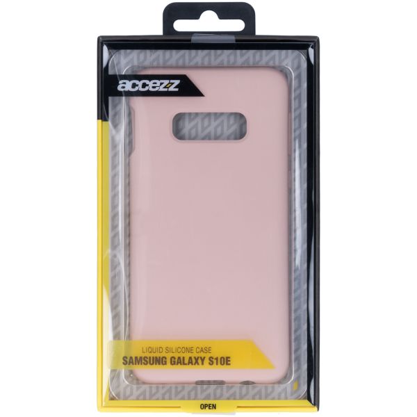 Liquid Silicone Backcover Samsung Galaxy S10e - Roze - Roze / Pink