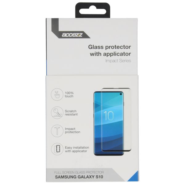 Accezz Glass Screenprotector + Applicator Samsung Galaxy S10