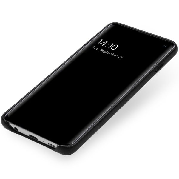 Gaia Slang Backcover Samsung Galaxy S10 - Zwart - Zwart / Black