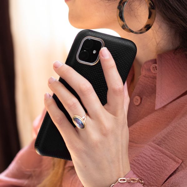 Gaia Slang Backcover Samsung Galaxy S10 - Zwart - Zwart / Black