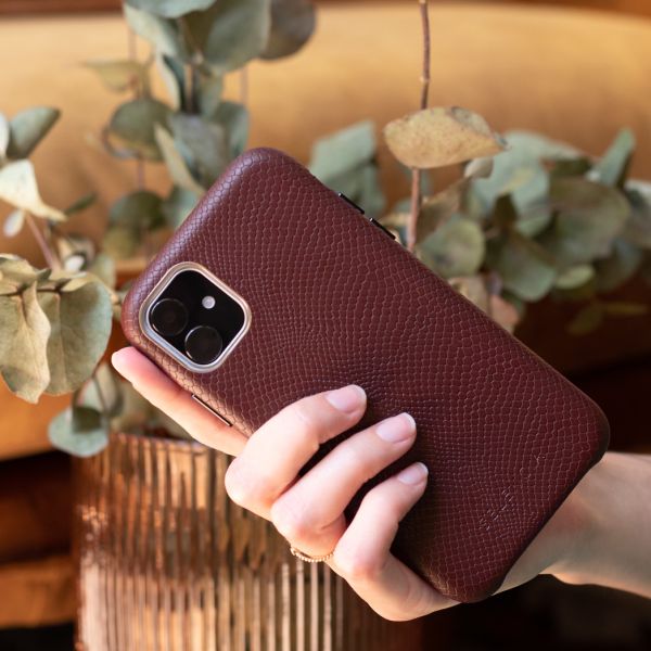 Selencia Gaia Slang Backcover Samsung Galaxy S10 - Donkerrood / Dunkelrot / Dark Red