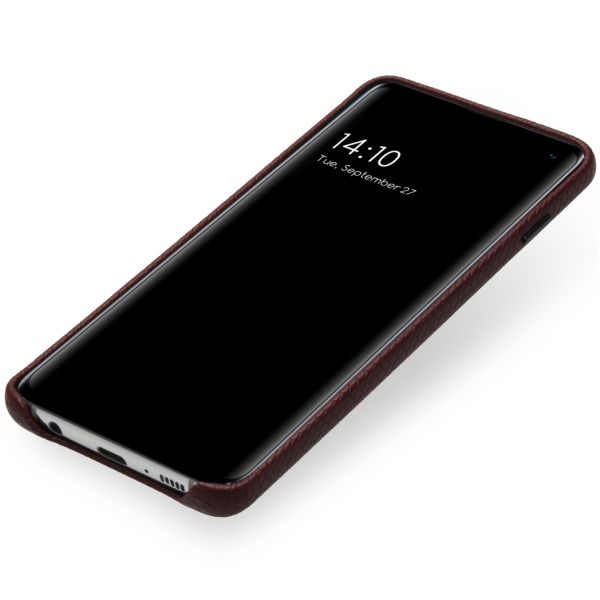 Selencia Gaia Slang Backcover Samsung Galaxy S10 - Donkerrood / Dunkelrot / Dark Red