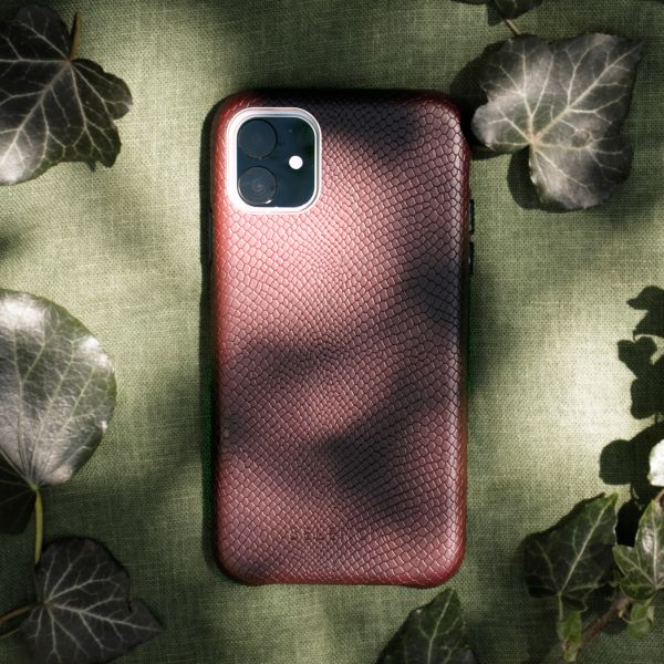 Selencia Gaia Slang Backcover Samsung Galaxy S10 - Donkerrood / Dunkelrot / Dark Red