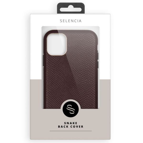 Selencia Gaia Slang Backcover Samsung Galaxy S10 - Donkerrood / Dunkelrot / Dark Red