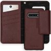 Selencia 2-in-1 Uitneembare Slang Bookcase Galaxy S10 - Donkerrood / Dunkelrot / Dark Red