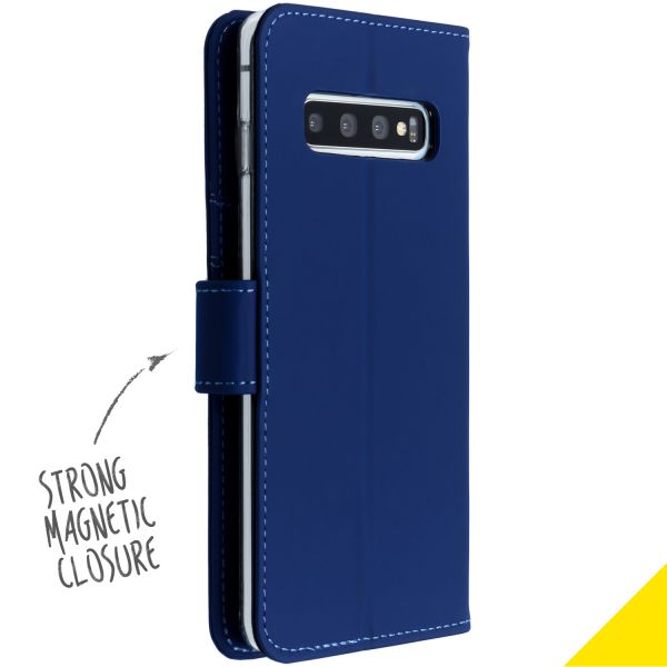 Wallet Softcase Booktype Samsung Galaxy S10 - Blauw / Blue