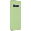 Accezz Liquid Silicone Backcover Samsung Galaxy S10 - Groen / Grün  / Green