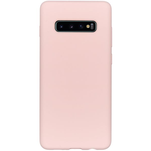 Liquid Silicone Backcover Samsung Galaxy S10 Plus - Roze - Roze / Pink