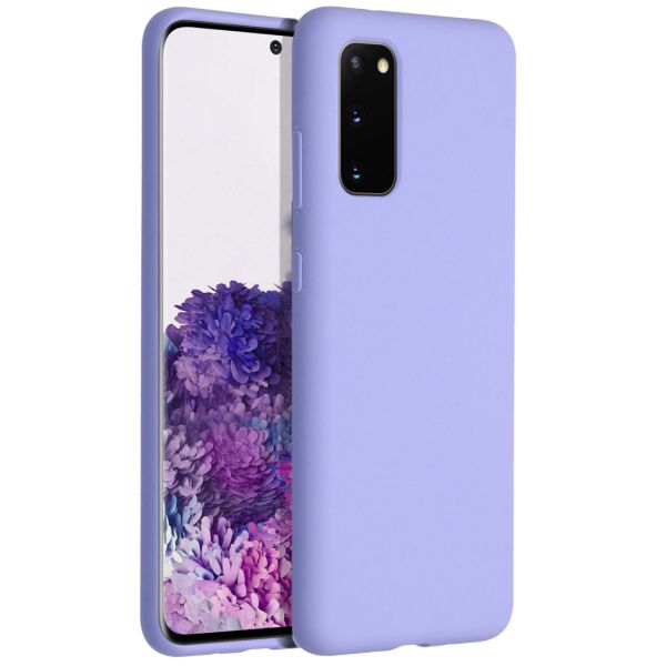 Liquid Silicone Backcover Samsung Galaxy S20 - Paars - Paars / Purple