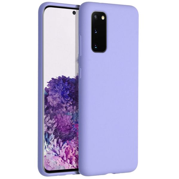 Liquid Silicone Backcover Samsung Galaxy S20 - Paars - Paars / Purple