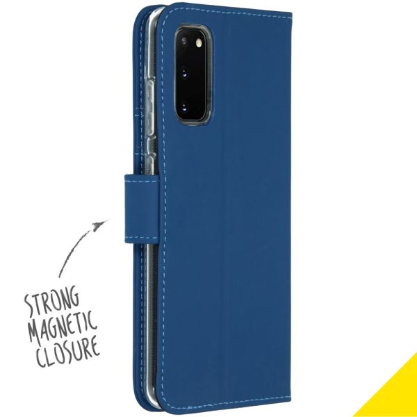 Accezz Wallet Softcase Bookcase Samsung Galaxy S20 - Blauw / Blau / Blue